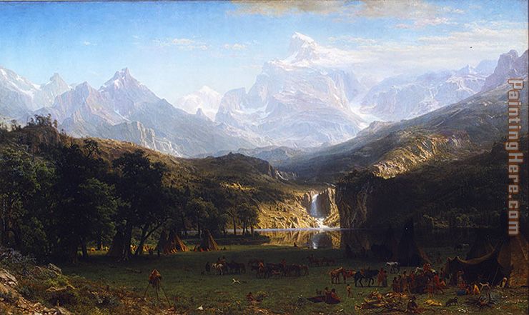 The Rocky Mountains, Landers Peak painting - Albert Bierstadt The Rocky Mountains, Landers Peak art painting